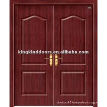 PVC Door / Wood Door with PVC sheet (JKD-1812) For Double Door Design